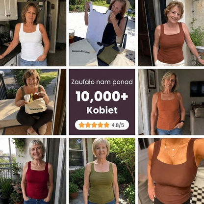 Koszulka z wbudowanym stanikiem